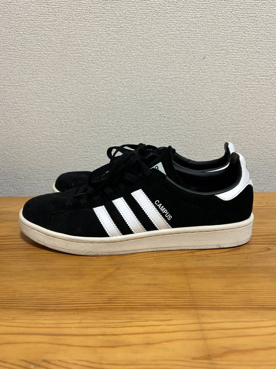 送料無料 中古 adidas CAMPUS ブラック/ ホワイト 28.5cm キャンパス BZ0084_画像4