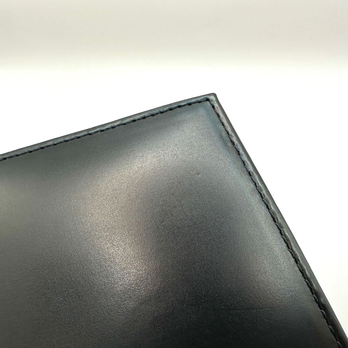【美品】PRARE プレリー レザー 二つ折り 財布 札入れ ブラック