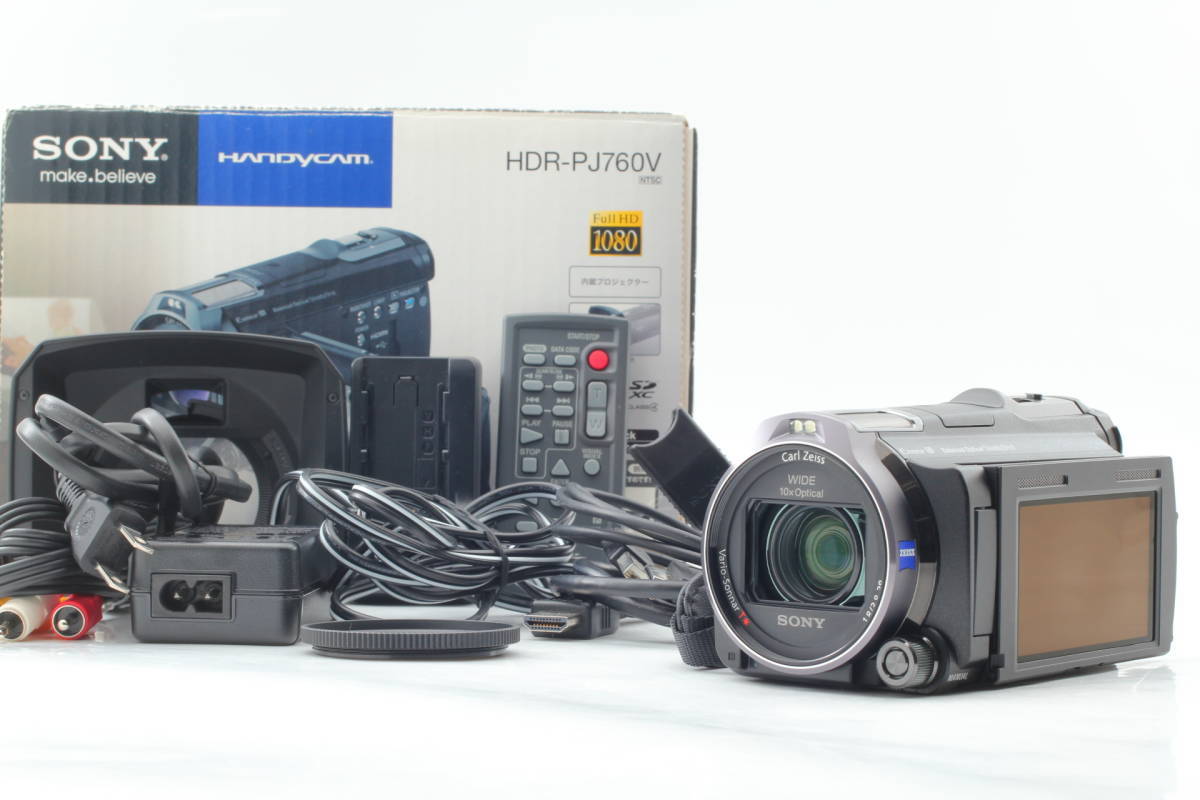 ソニー SONY ビデオカメラ Handycam PJ760V 内蔵メモリ96GB ブラック HDR-PJ760V_画像1