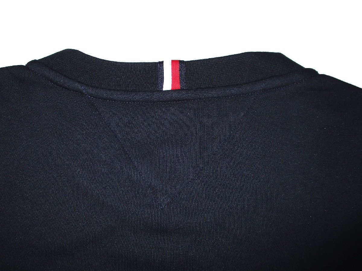 新品各ラス1 秋物 L or XL 定価1.1万▼ トミーヒルフィガー TOMMY HILFIGER 高品質 裏毛 スエット トレーナー 立体裁断 丸首 紺 メンズ LL_画像6