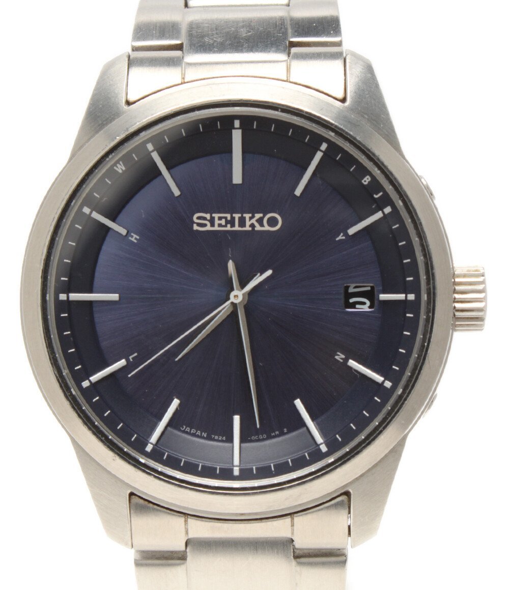 セイコー 腕時計　 7B24-0BJ0 SPIRIT スピリット ソーラー ブルー メンズ SEIKO [1204初]