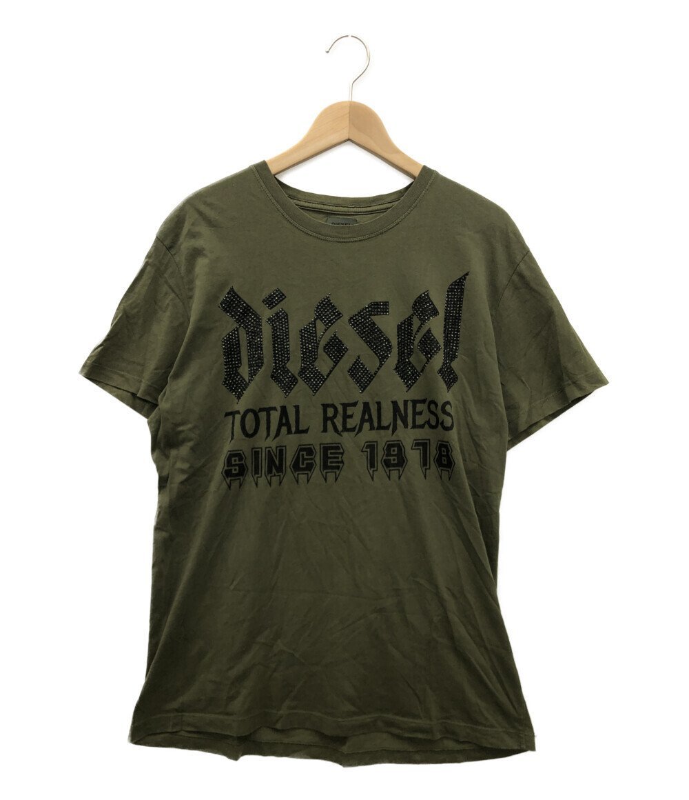 ディーゼル ラインストーン半袖Tシャツ メンズ XL XL以上 DIESEL