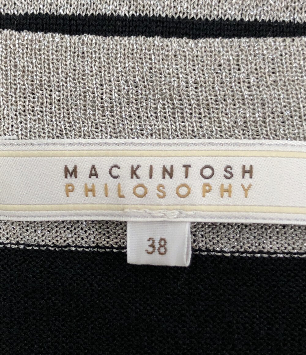 マッキントッシュフィロソフィー ボーダーニット レディース 38 M MACKINTOSH PHILOSOPHY [0502]_画像3