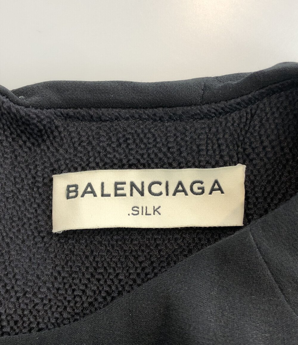 バレンシアガ 半袖シルクワンピース 342821 TIC17 レディース 36 XS以下 Balenciaga [0502]_画像3