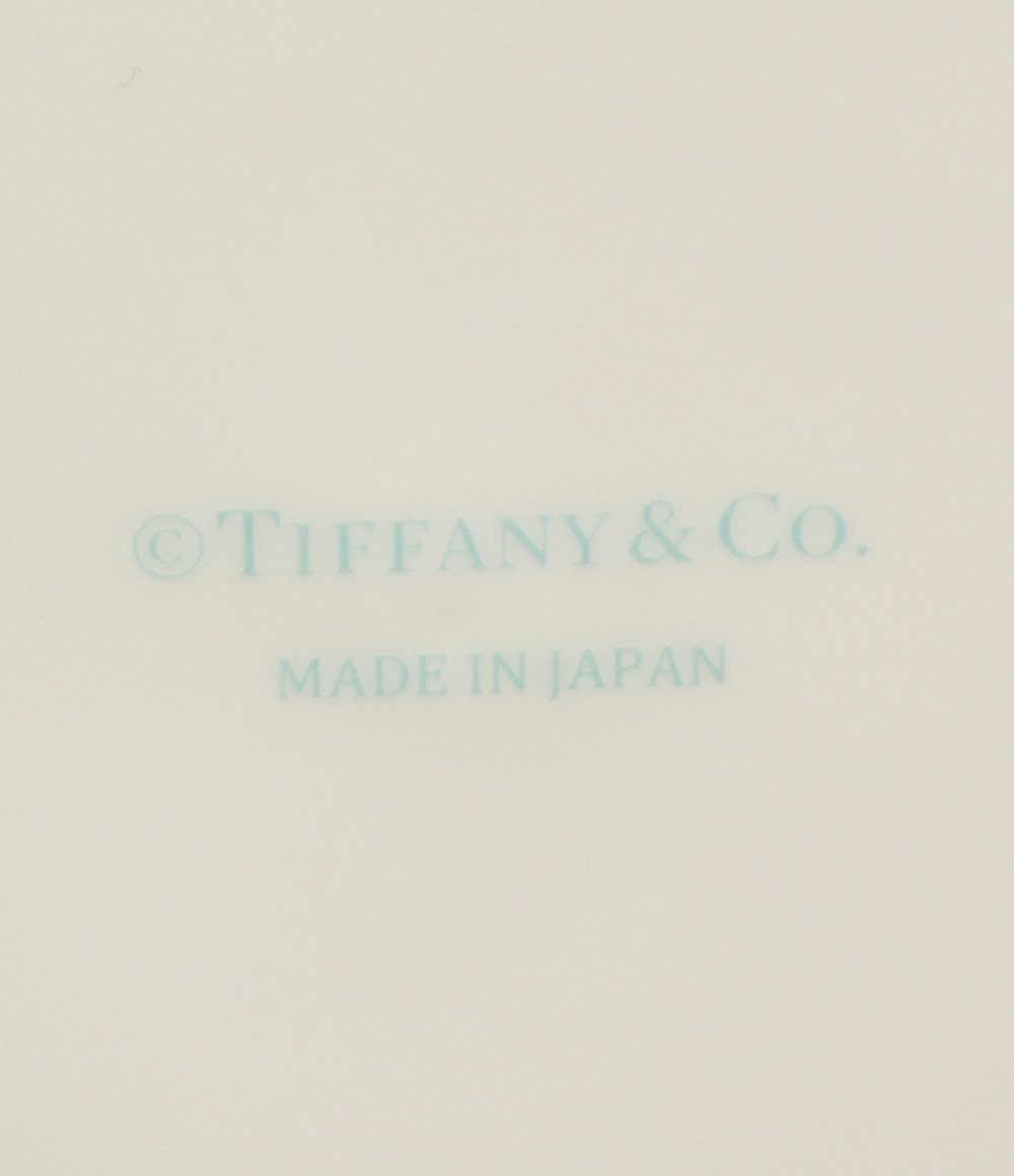 美品 ティファニー デザートプレート 皿 2点セット 19cm プラチナブルーバンド Tiffany＆Co. [0304]_画像4