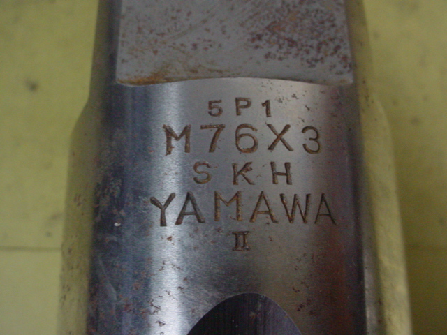 M76*3.0 中タップ 品 ミリ目 タップ 工具、DIY用品 M76*3.0 中タップ 品 ミリ目 タップ 工具、DIY用品