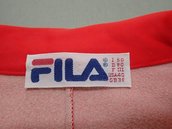 FILA トリコロールジャージ・50▲フィラ/ビンテージ/@A1/23*11*2-20_画像10