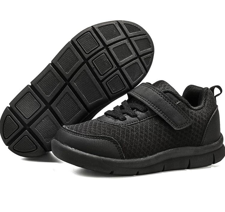  Kids sneakers velcro sport shoes light weight ventilation 13cm man girl flexible slip prevention 
