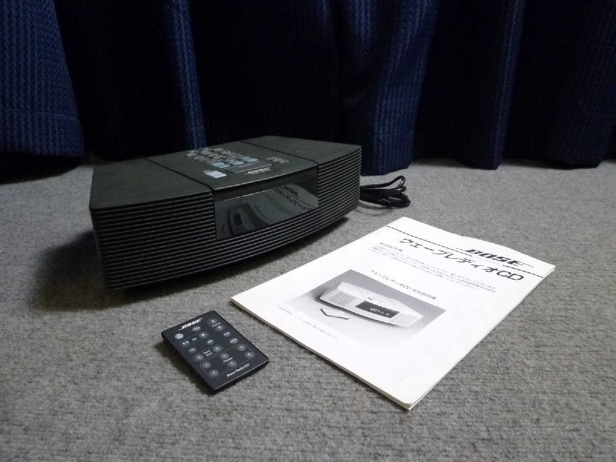 ▲ BOSE ボーズ AWRC0G WAVE RADIO/CD リモコン付き 取扱説明書付き ウェーブラジオ CDプレーヤー ▲_画像1