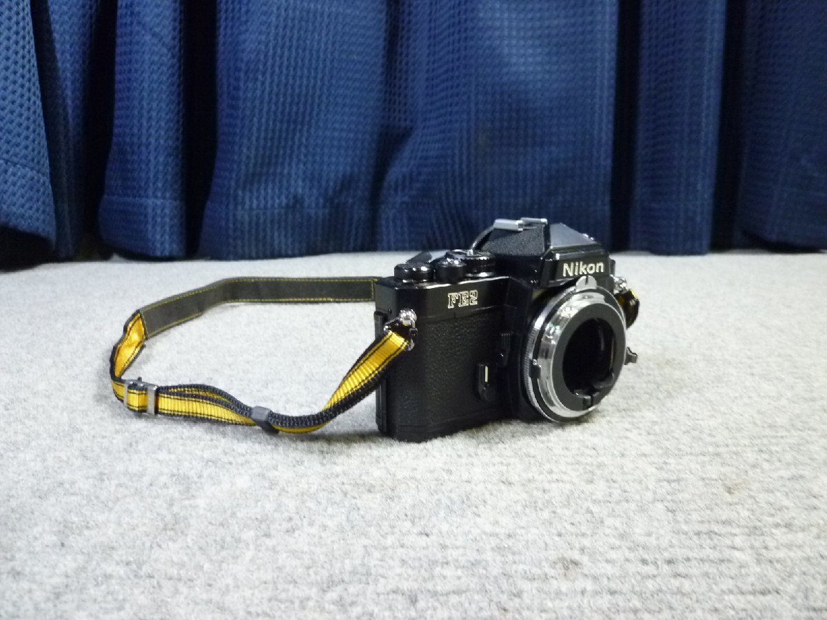 ▲ Nikon ニコン FE2 BLACK ブラック ボディ MF-16 フィルムカメラ ▲ 193_画像1
