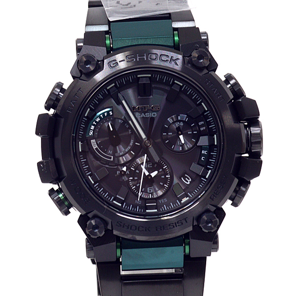 CASIO カシオ メンズ腕時計 G-SHOCK MTG-B3000 ブラック文字盤 グリーン 電波ソーラー 未使用品