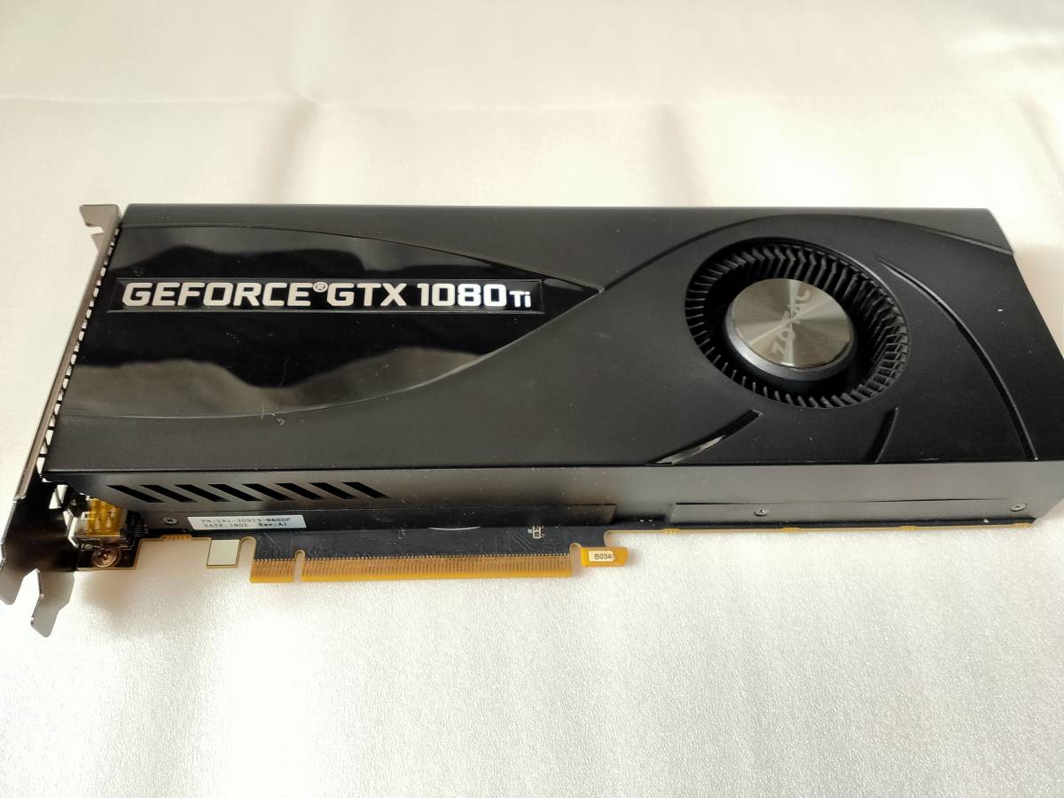 【ジャンク】ZOTAC GeForce GTX1080Ti 11GB [NVIDIA] グラフィックボード_画像1