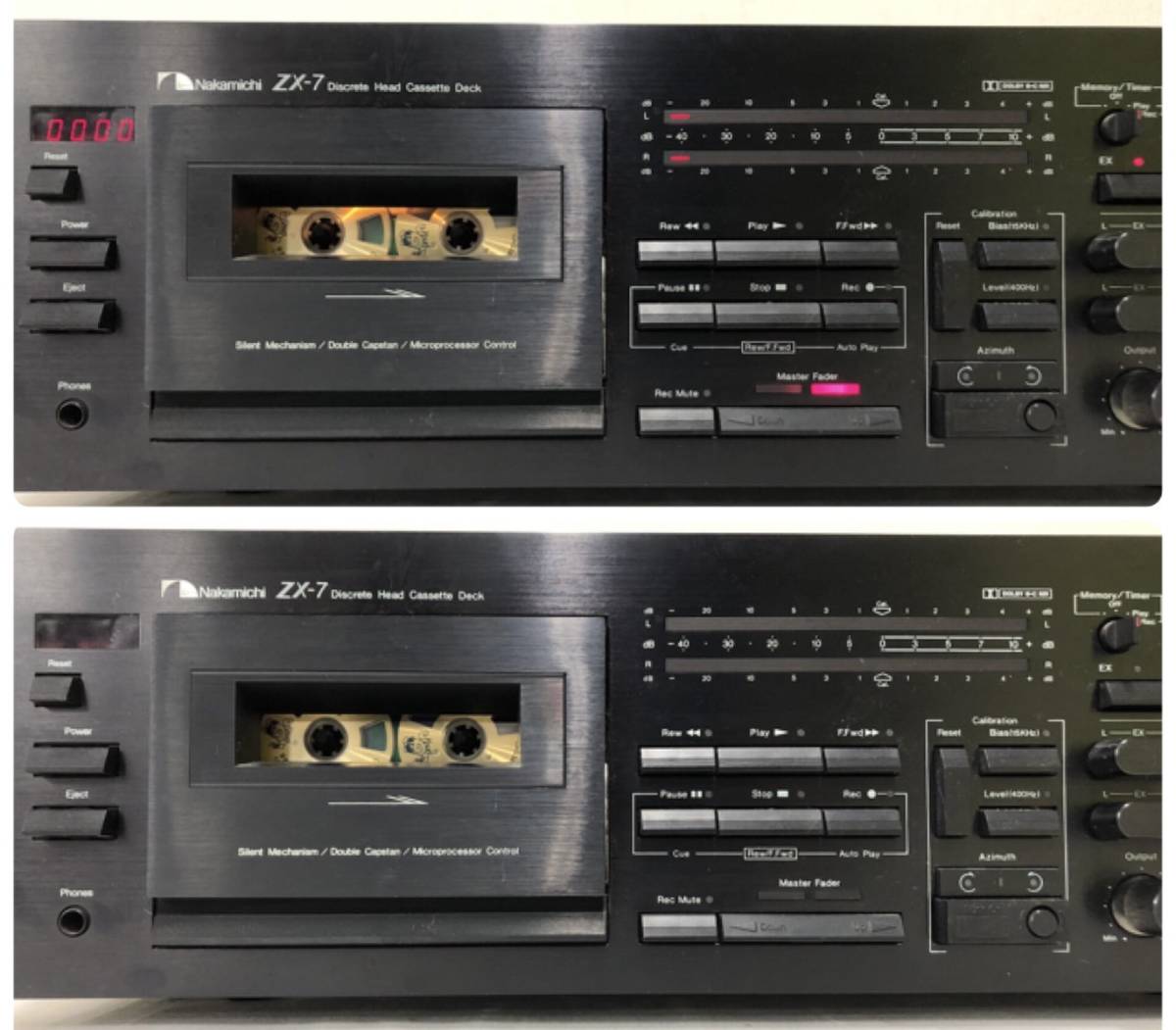Y6432(122)-104/SR55000【名古屋】Nkamichi 2点まとめ ZX-7 Discrete Head Cassette Deck A124 03078 / MX-100 Microphone Mixer 0704005 _画像5
