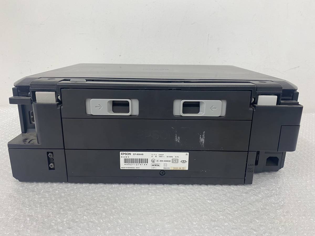 P287205(122)-416/AM3000【名古屋】プリンター EPSON エプソン EP-808AB MODEL C491P 2016年製_画像4