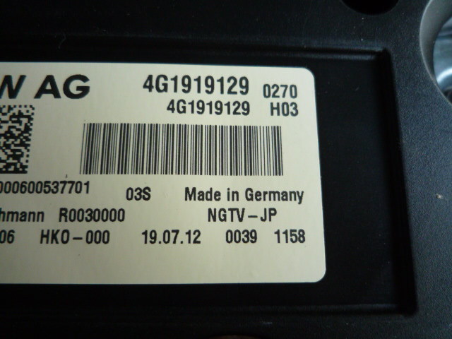 (アウディ A4) TV チューナー (8K CDN) 4G1919129 / 4G1 919 129　_画像2