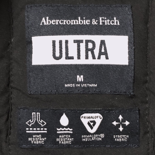  Abercrombie & Fitch ULTRA high performance down jacket /Abercrombie&Fitch Prima loft cotton inside . manner water-proof .