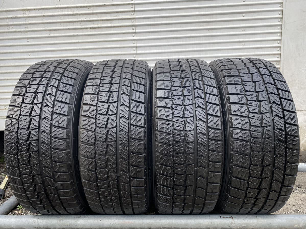 バリ山　215/50R17 2018年製 ダンロップ DUNLOP WINTERMAXX WM02 スタッドレス タイヤ 4本 セット_画像1