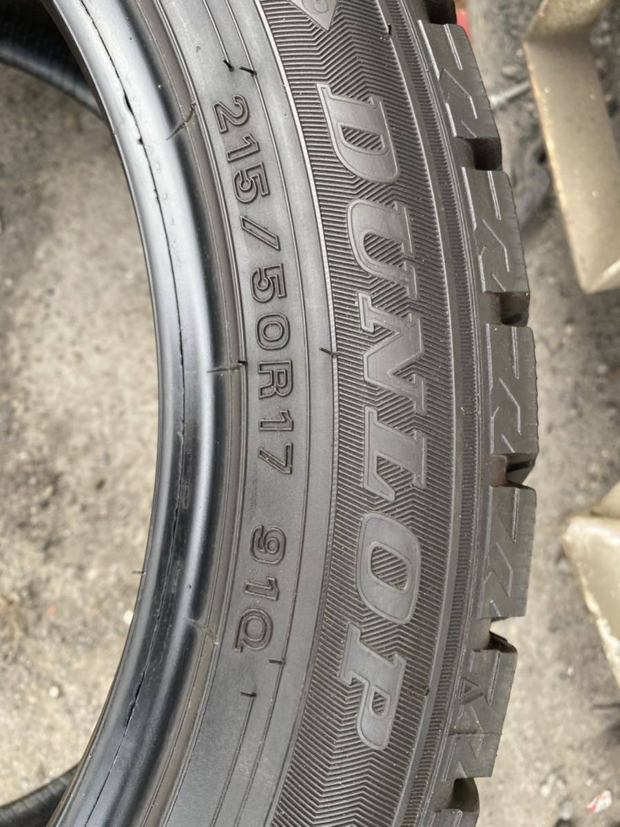 バリ山　215/50R17 2018年製 ダンロップ DUNLOP WINTERMAXX WM02 スタッドレス タイヤ 4本 セット_画像6