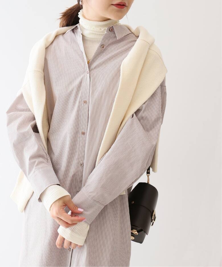 SLOBE IENA slow b Iena 21AW typewriter shirt One-piece 1 sheets also Layered also * degree well is li feeling goods. exist atmosphere regular price 12,100 jpy 