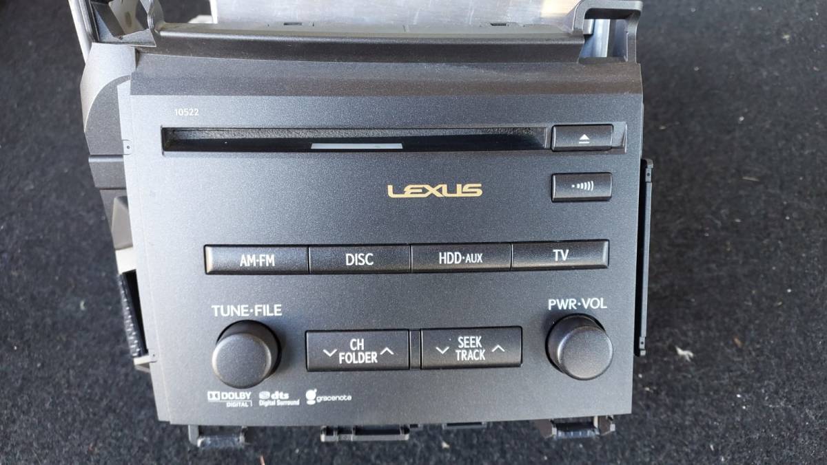 レクサス LEXUS CT200h ZWA10 純正 HDD ナビユニット/オーディオパネル 純正オーディオ_画像2