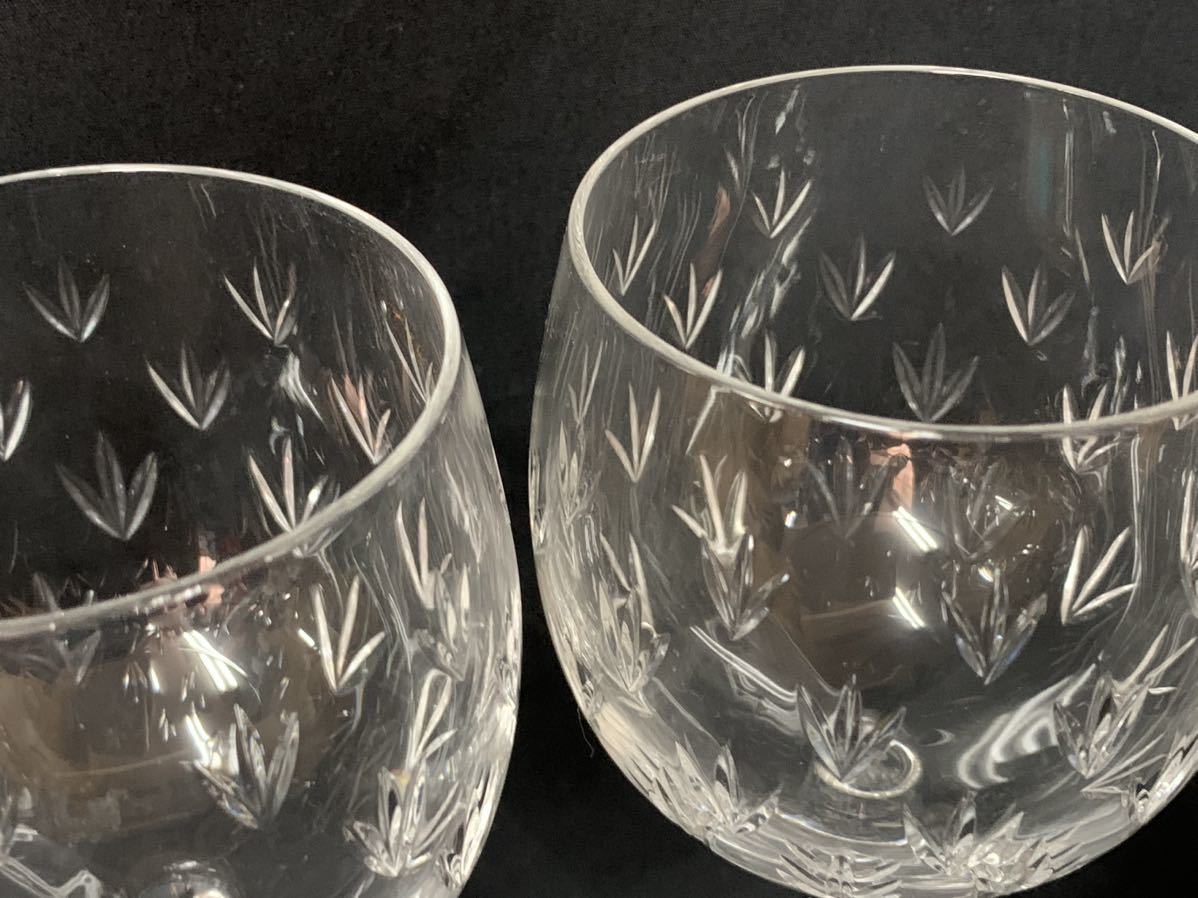 Tiffany & Co. ティファニー フローレット ワイングラス 2客セット 箱入り ペアグラス 洋食器 ガラス MADE IN JAPAN K-1006-01_画像6