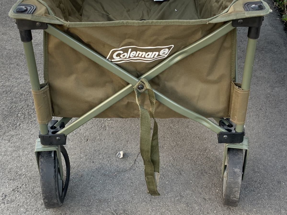 Coleman コールマン キャリーカート アウトドアワゴン 台車 キャンプ用品 カーキ系 K-1109-02 _画像6