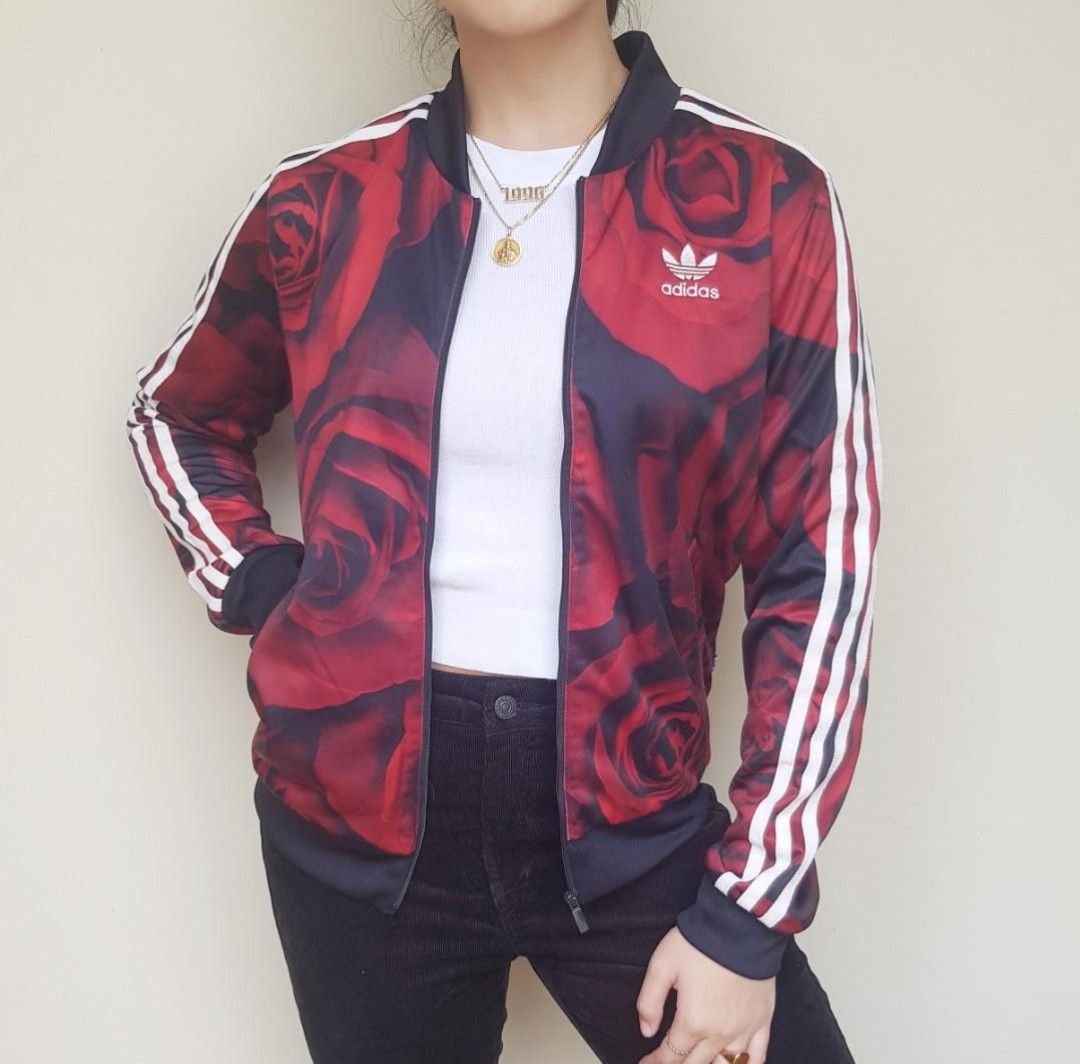 adidas アディダス Red Rose Track Jacket 薔薇 バラ柄 トラック adidas アディダス Red Rose Track Jacket 薔薇 バラ柄 トラック