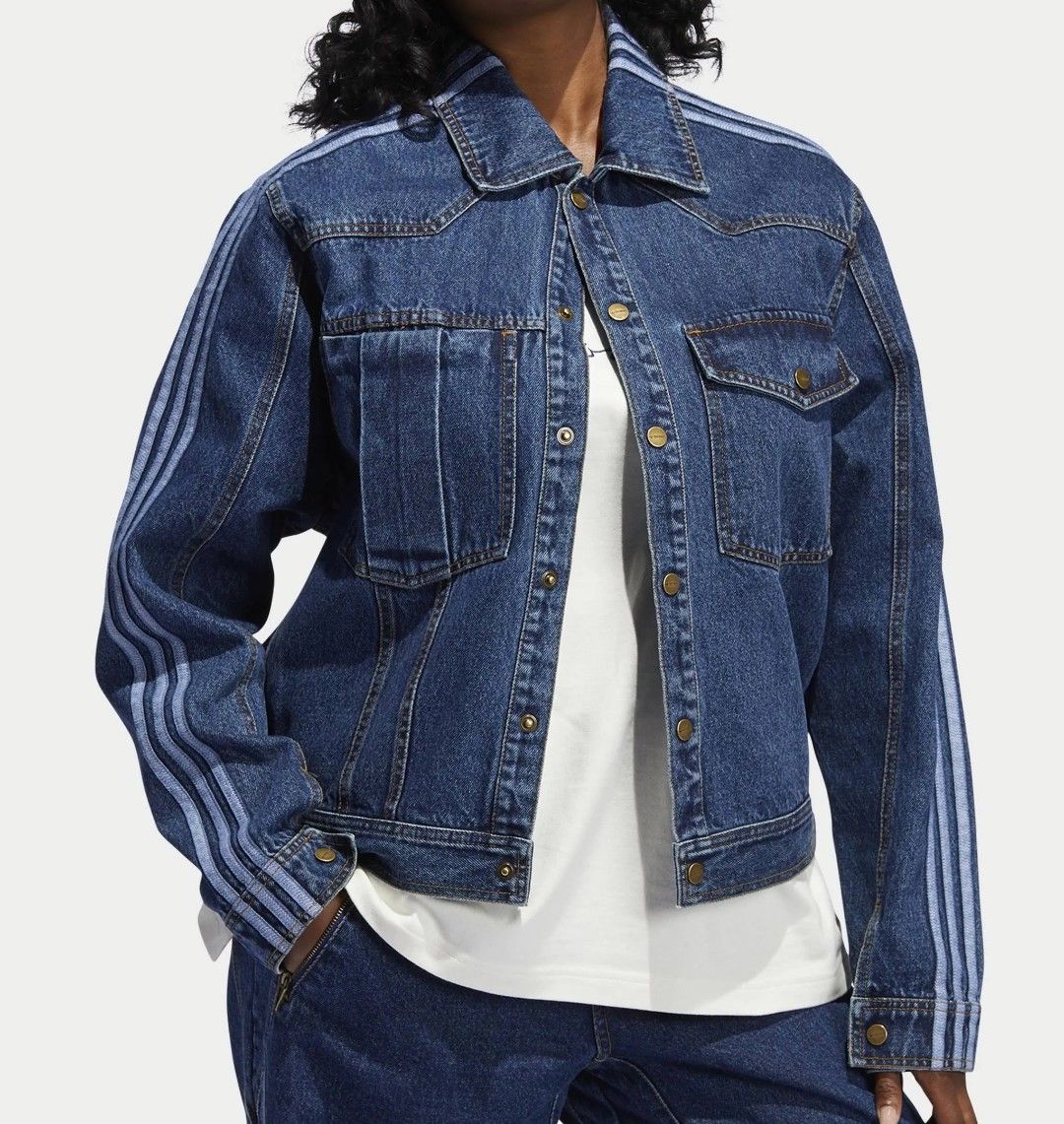 adidas アディダス Ivy Park Denim Track Jacket アイビーパーク adidas アディダス Ivy Park Denim Track Jacket アイビーパーク
