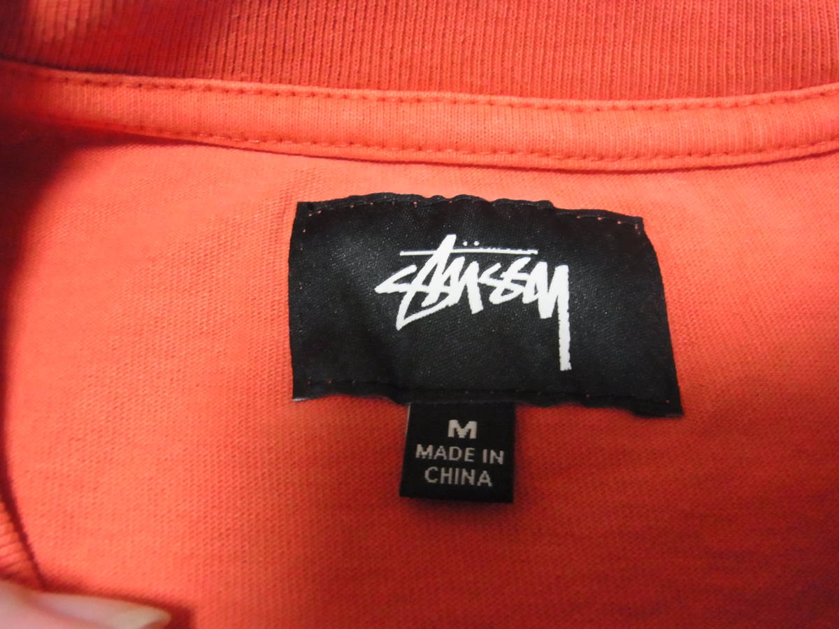 stussy Stussy long T футболка с длинным рукавом orange 