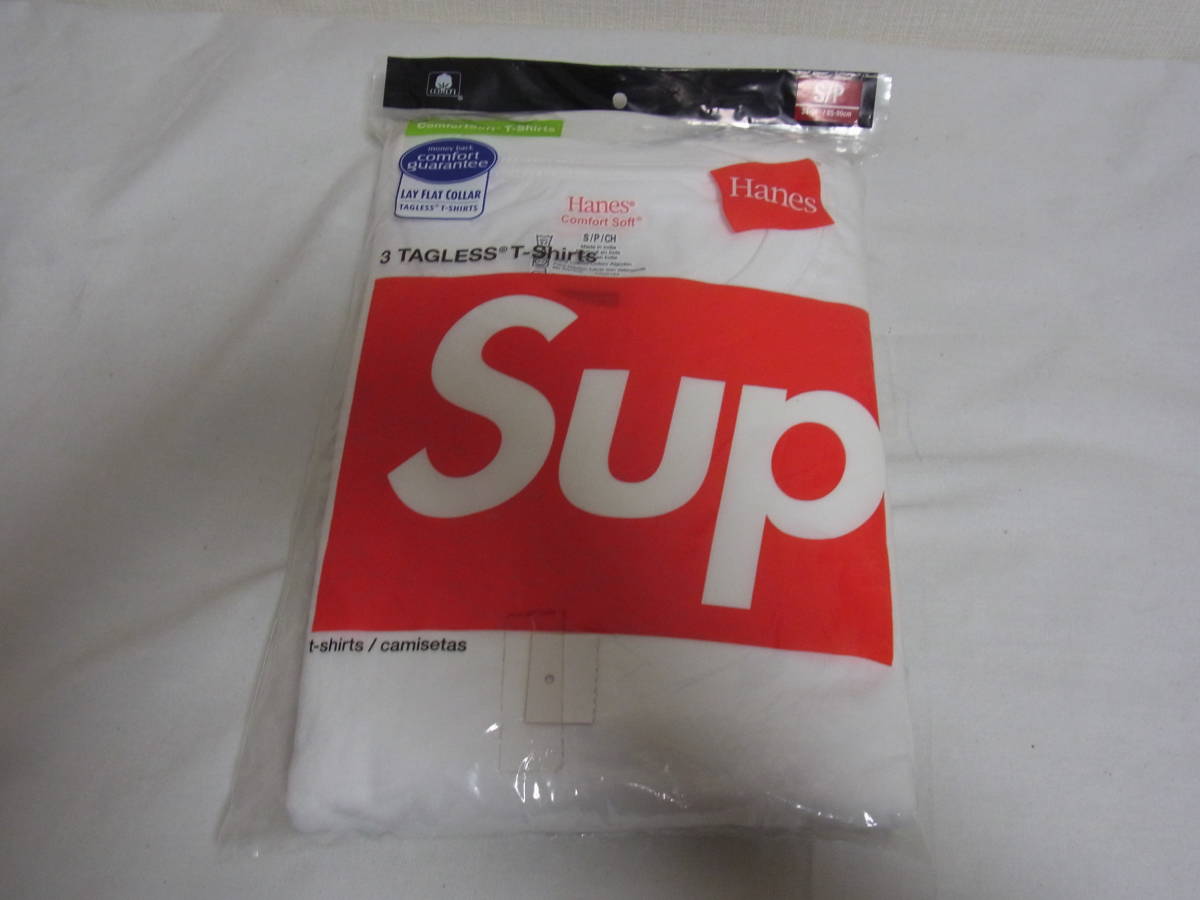 Supreme×Hanes　シュプリーム×ヘインズ 　3パックTシャツ　Sサイズ_画像1