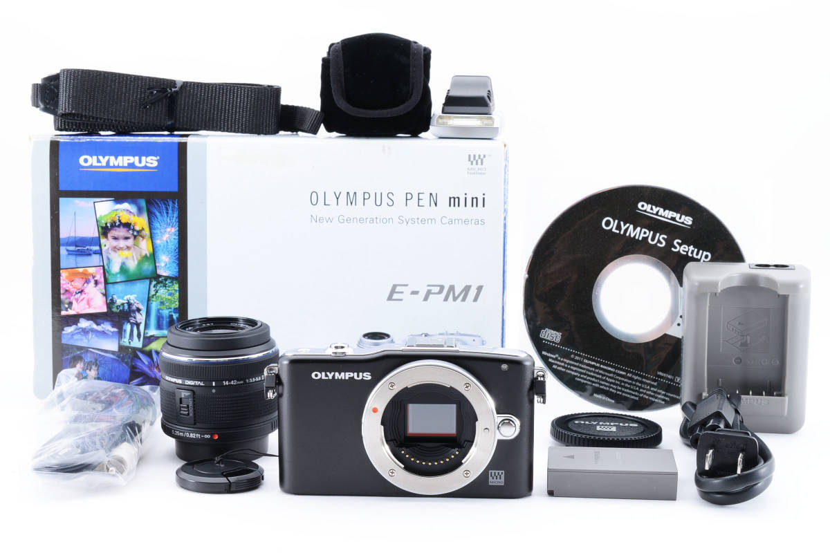 OLYMPUS PEN Mini E-PM1 M.ZUIKO DIGITAL 14-42mm 1:3.5-5.6 ミラーレス一眼 カメラ　オリンパス 2007550