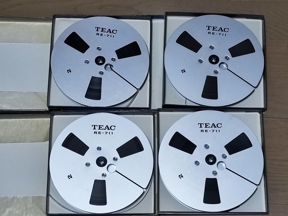 TEAC RE-711 7号 メタルリール リールテープ オープンリール 計4本セット ティアック②_画像2