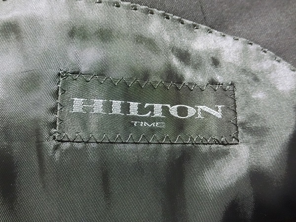 HILTON　ヒルトン　フォーマル　２釦　シングルスーツ　ブラック　YA４_画像4