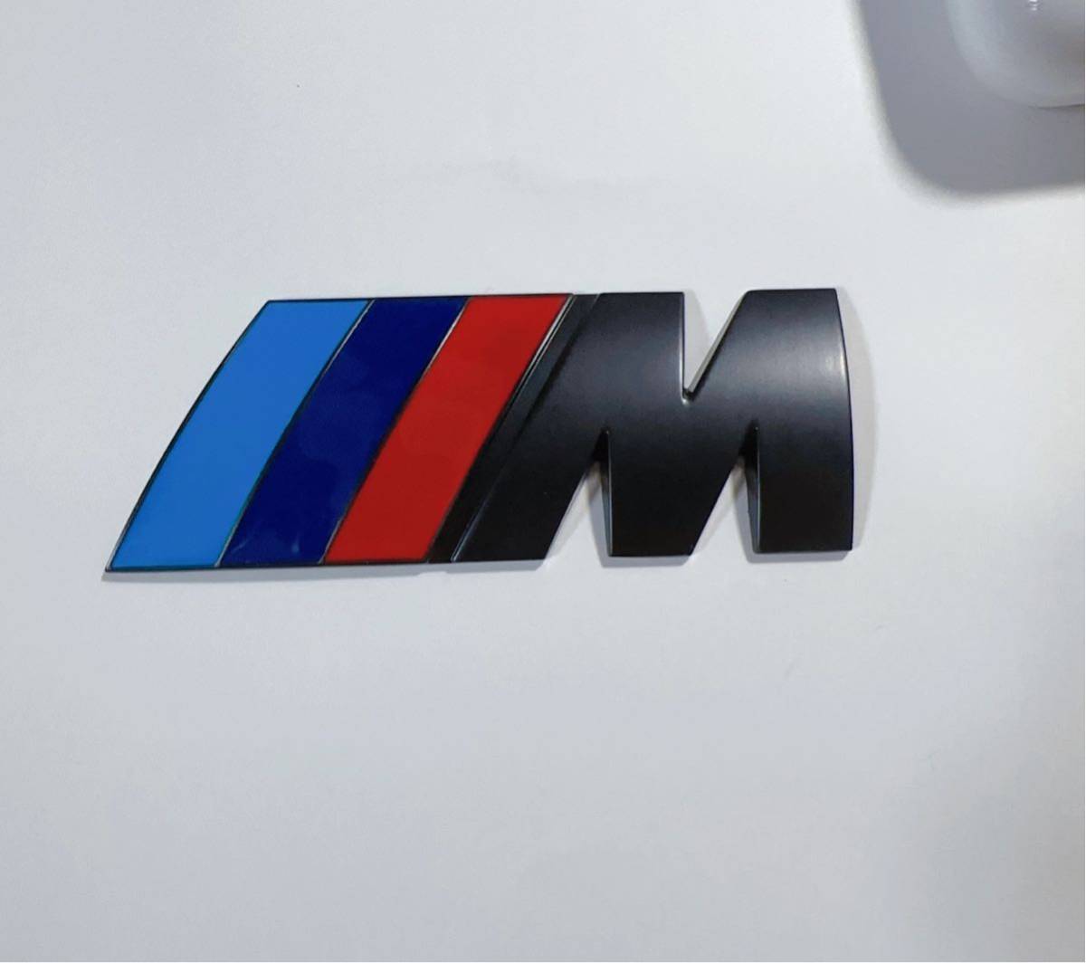 BMW Mスポーツ リアエンブレム　フェンダーエンブレム 立体エンブレム M-Sports ステッカー　ブラック　90mm_画像4