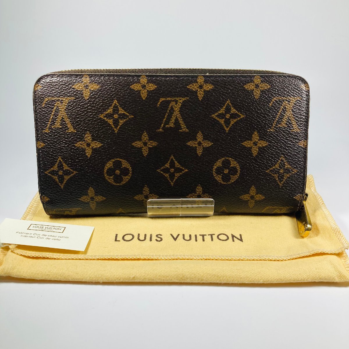 【76】中古品 Louis Vuitton ルイヴィトン モノグラム ジッピーウォレット ラウンドファスナー M60017 ブランド 長財布 財布 箱・保存袋付_画像2