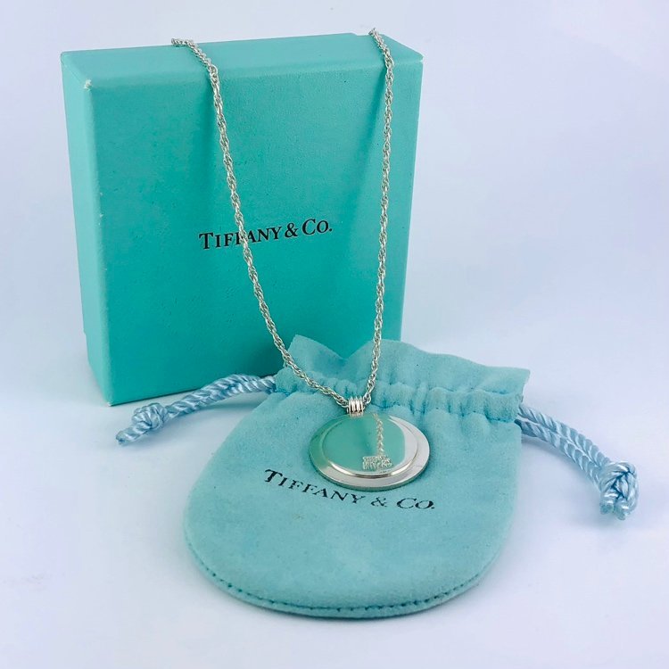 【77】 TIFFANY & CO. ティファニー ネックレス K18 SV925 シルバー STERLING 全長 47cm 14.3g (1345）