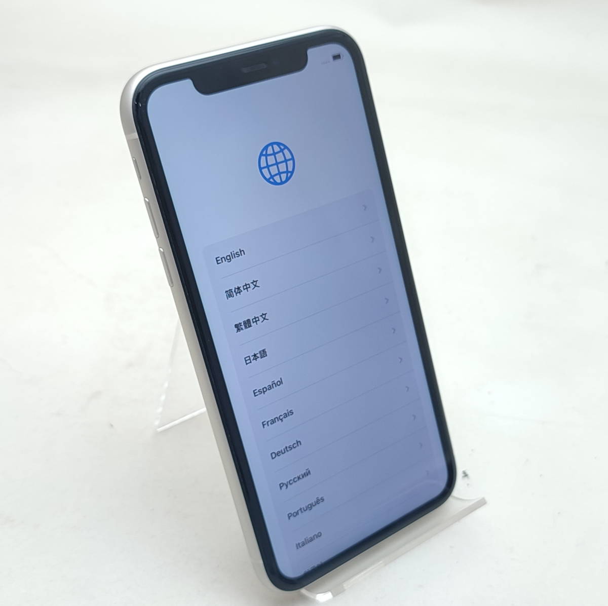 iPhone11 128GB ホワイト SIMロック解除済み ◯判定 外装美品 劣化あり