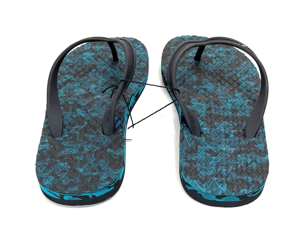 VOLCOM ボルコム V0812101SUG② メンズ US9 27cm ビーチサンダル Ecoなビーサン BeachSandal グリーン系色 ヴォルコム 新品 即決 送料無料の画像5