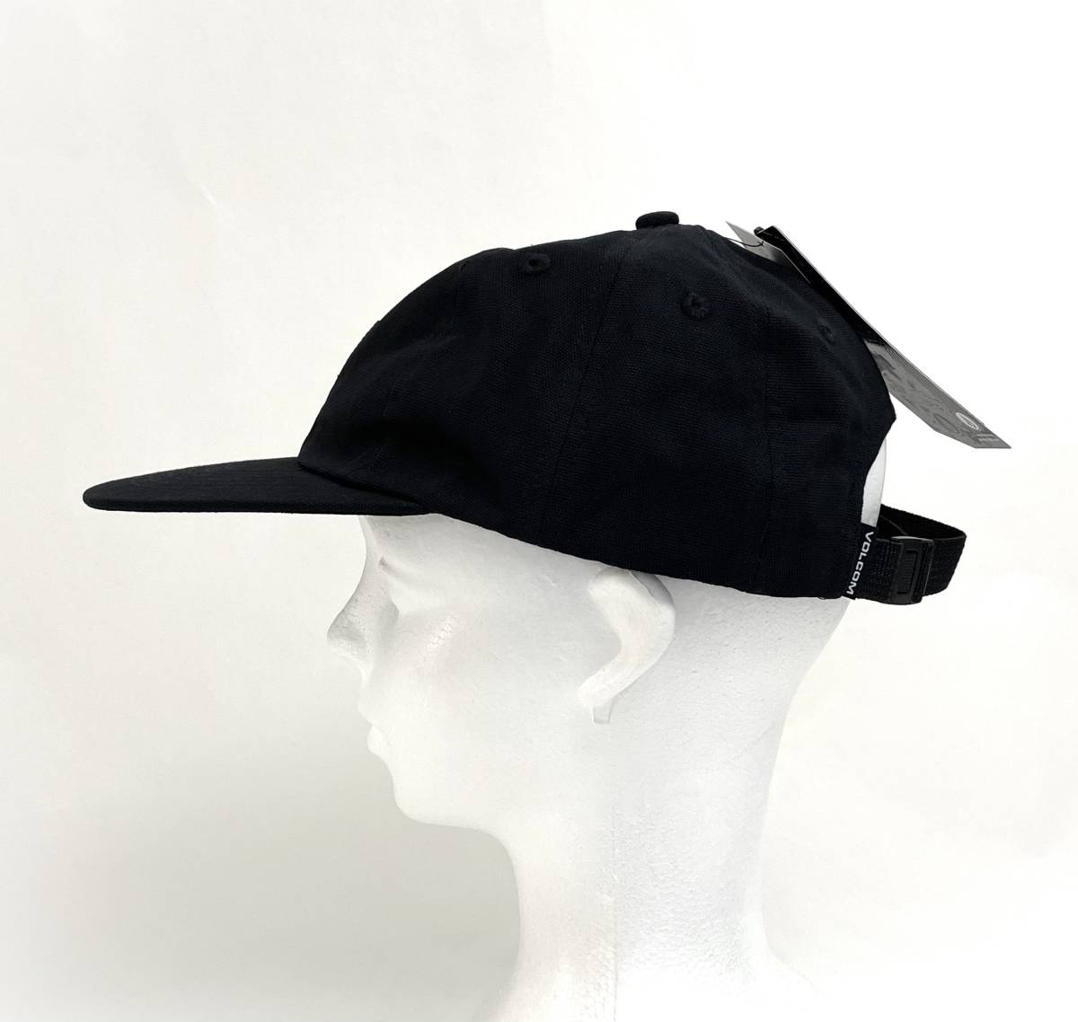 VOLCOM ボルコム D5542302BLK④ キャップ Cap 浅めの帽子 綿のキャンバス素材 ブラック色 ロゴパッチ Logo ヴォルコム 新品 即決 送料無料_画像5