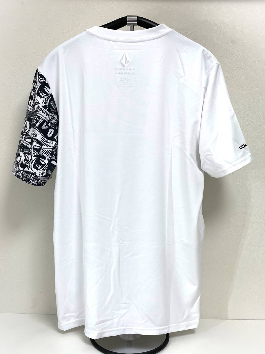 VOLCOM ボルコム A9112202WHT⑤ メンズ Lサイズ 半袖ラッシュガード Rashguard ルーズフィット ホワイト色 ヴォルコム 即決 新品 送料無料_画像2