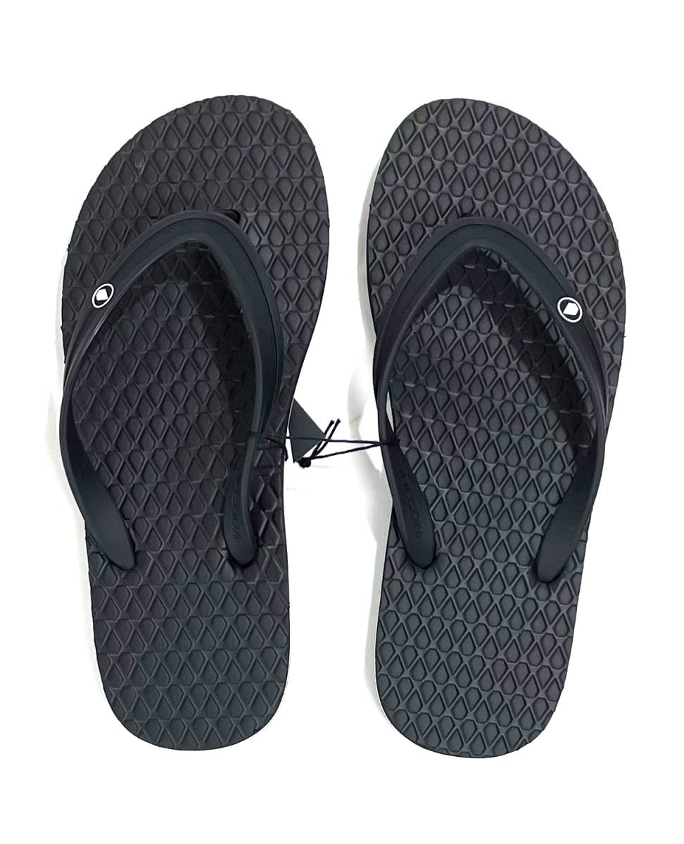 VOLCOM ボルコム V0812101BLK⑤ メンズ US10 28cm ビーチサンダル Ecoなビーサン BeachSandal ブラック 黒色 ヴォルコム 新品即決 送料無料の画像6