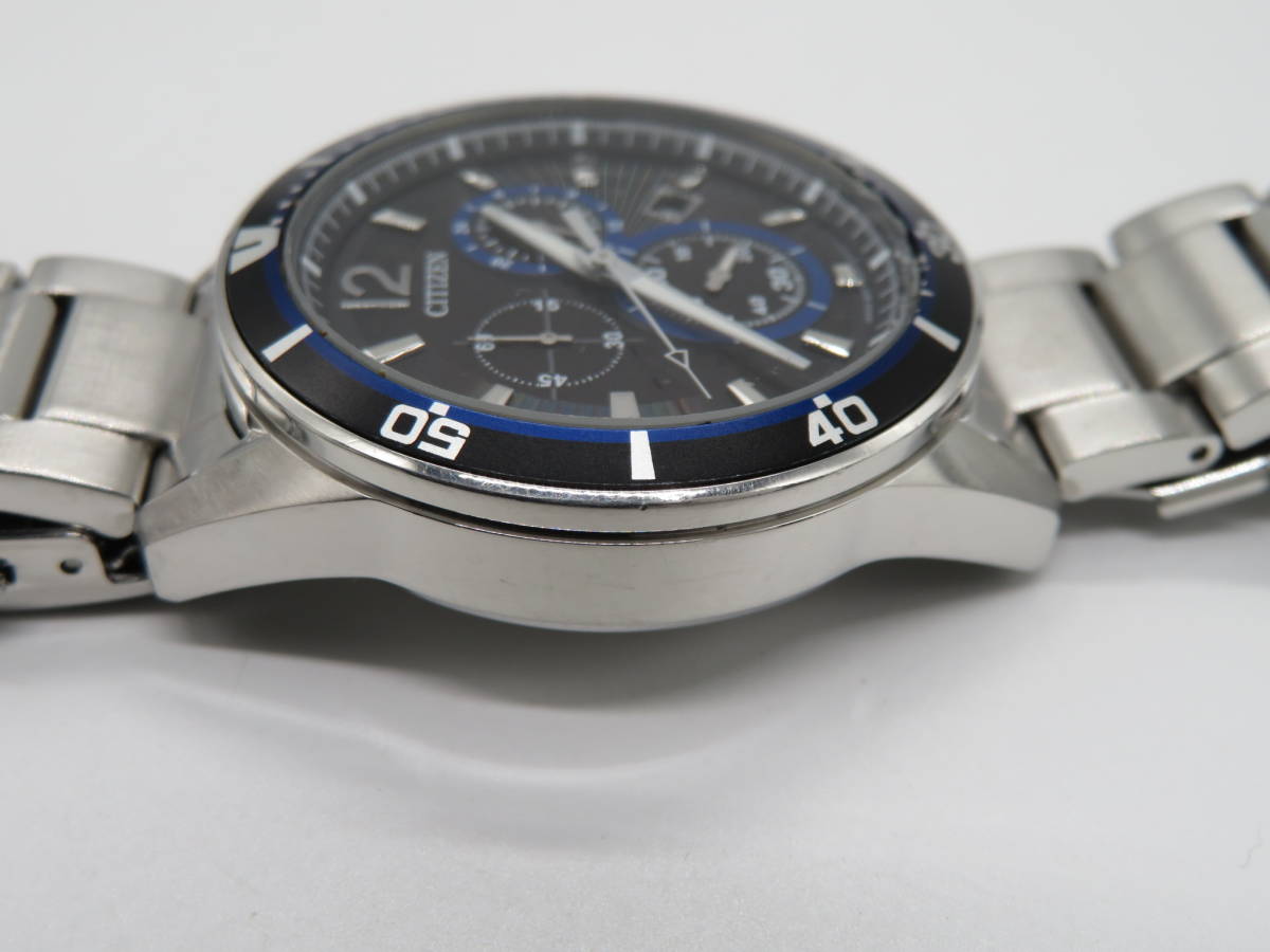 ジャンク品　CITIZEN(シチズン）Eco-Drive　シルバー×ブルーカラー　腕時計　中古品　S1ー7A　_画像7