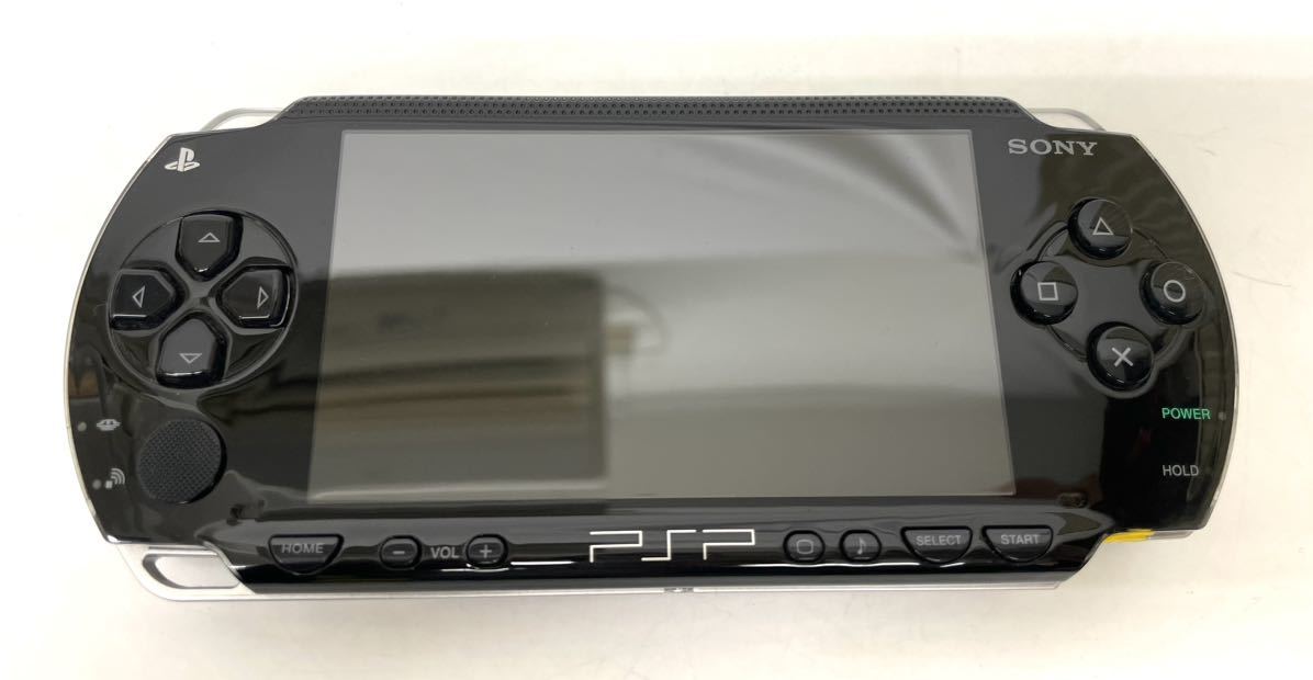 AK☆ 美品 SONY PSP 1000 ブラック 本体 ソフトケース ソフト FINAL FANTASY VⅡ CRISISCORE セット ソニー ゲーム ファイナルファンタジー_画像2