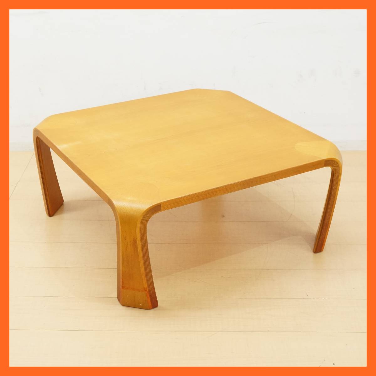 東ハ: 天童木工 Tendo プライウッド 約75.5×75.5㎝ 高さ約33.6 東ハ: 天童木工 Tendo プライウッド 約75.5×75.5㎝ 高さ約33.6