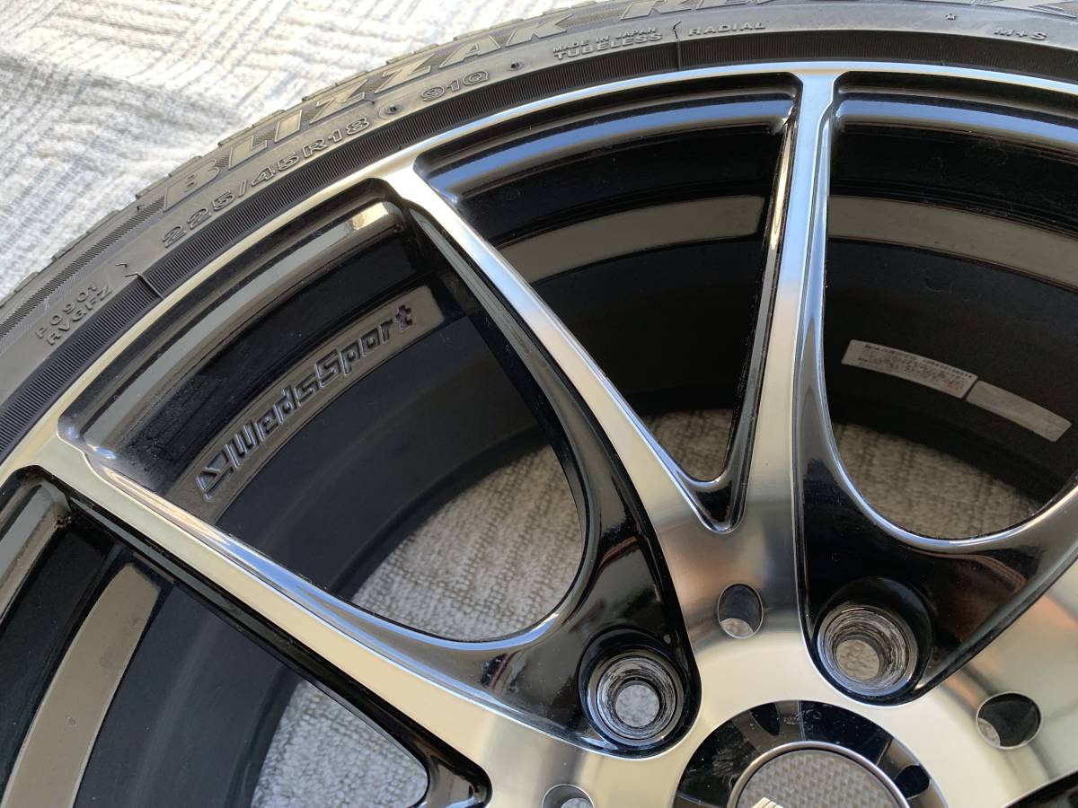 WedsSports SA-10R 18インチ 7.5J +45 PCD114.3 5H + ブリヂストン