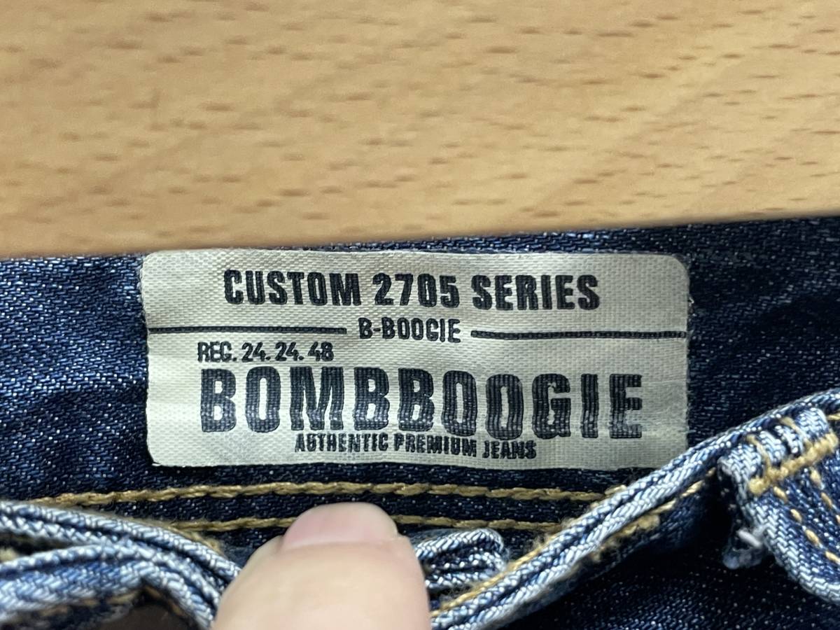 BOMB BOOGIE Jeans CUSTOM 2705 SERIESストレートデニムパンツ★サイズ36/31★X23189_画像6