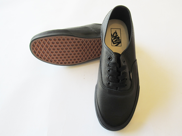 2023aw USA企画 VANS AUTHENTIC LEATHER BLACK/BLACK サイズ27cm/バンズヴァンズオーセンティック_画像3