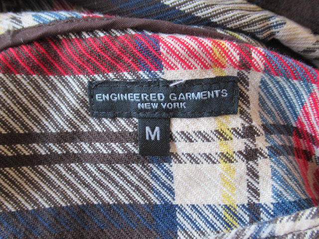 2023aw ENGINEERED GARMENTS Cagoule Shirt - Cotton Heavy Twill Plaid カグールシャツ サイズM / エンジニアドガーメンツ_画像3