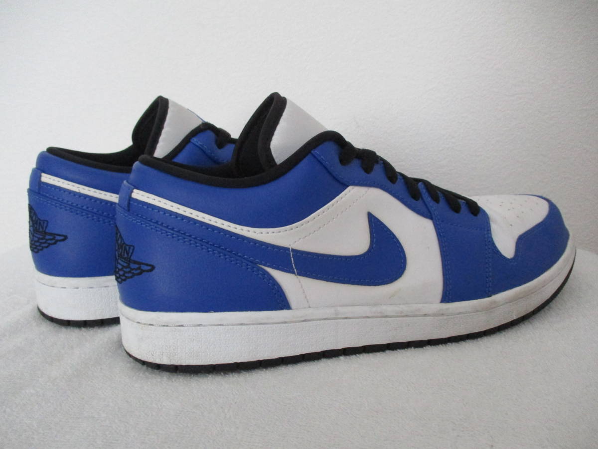 ★NIKE AIR JORDAN 1 LOW GAME ROYAL WHITE/GAME ROYAL/BLACK*ナイキエアジョーダン1ロー★553558-124 スニーカー 29.0cm_画像5