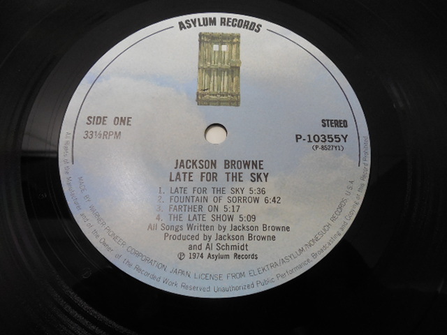 JACKSON BROWNE・ジャクソン・ブラウン / LATE FOR THE SKY (国内盤) 　 　 LP盤・P-10355Y_画像6